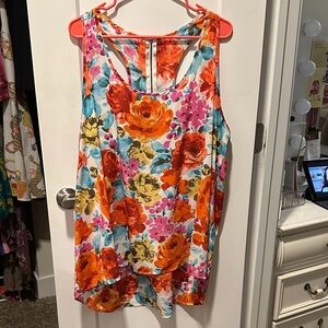 Ambiance Colorful Floral Tank Top